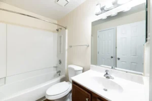 Oaks of Woodlawn bathroom mirror