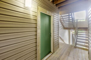 front door Quartermill Apartments