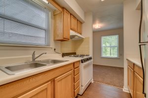 Wesley Apartments sink and oven