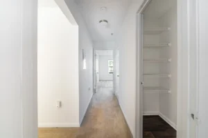 Stafford Lakes apartments hallway with closet